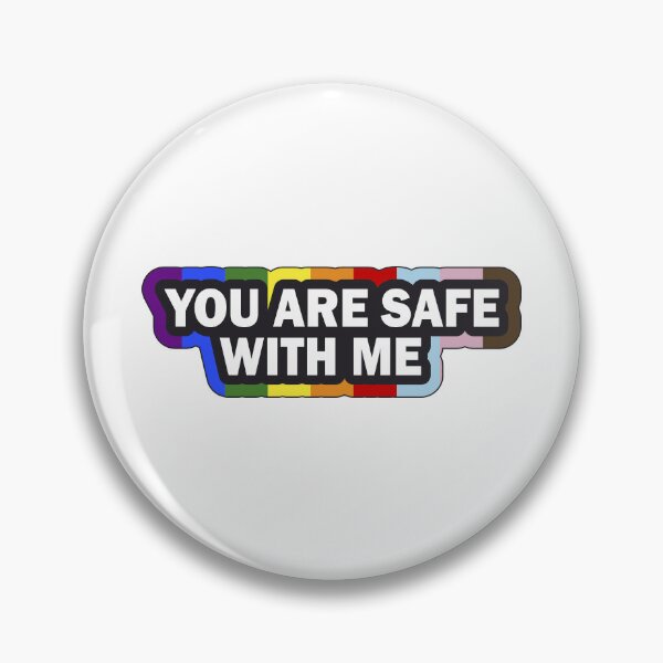 Item preview, You are Safe With Me LGBT All Flag designed and sold by LGBT-Art-Design.