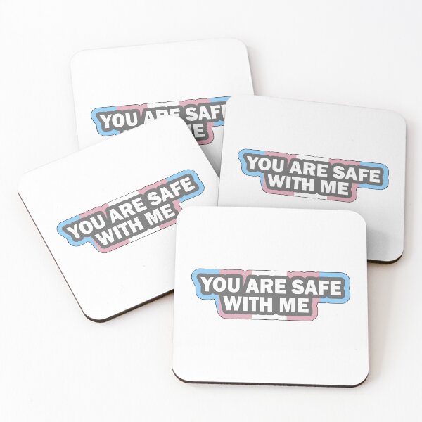Item preview, You are Safe With Me LGBT Transgender designed and sold by LGBT-Art-Design.