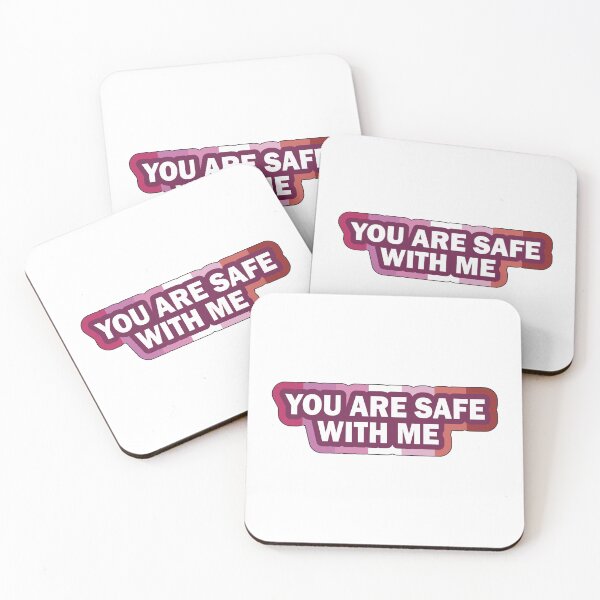 Item preview, You are Safe With Me LGBT Lesbian designed and sold by LGBT-Art-Design.