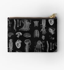 Vintage Anatomy Print Zipper Pouch