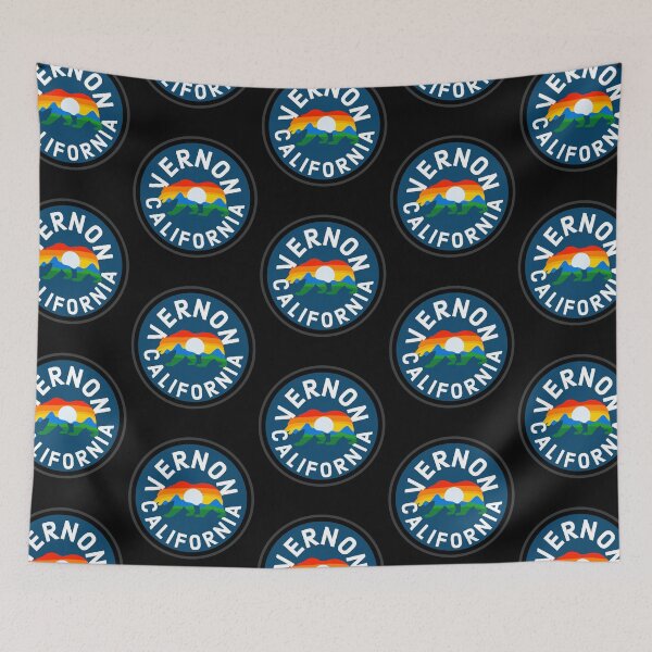 Item preview, City of Vernon California Retro Badge Design designed and sold by narekmug.