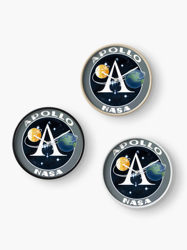 Thumbnail 3 of 4, Clock, Apollo Program Logo/Patch designed and sold by the-elements.