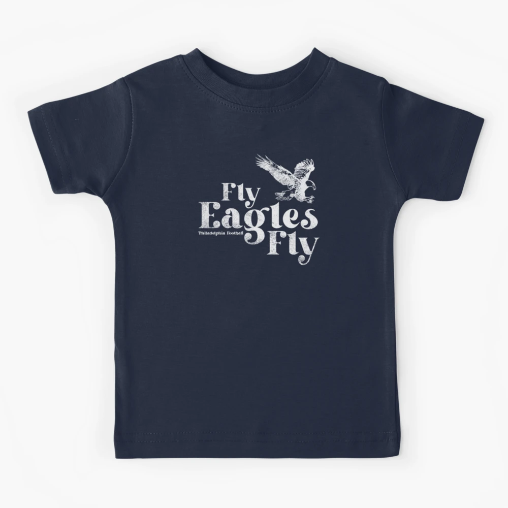 Whimsical Thinker Eagles Football - Philadelphia Vintage Text Kids T-Shirt