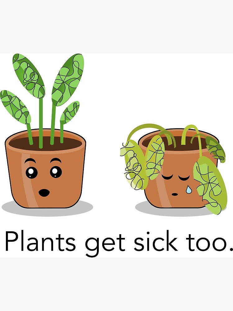 "Plants get sick too" Poster for Sale by DaniMStevens Redbubble