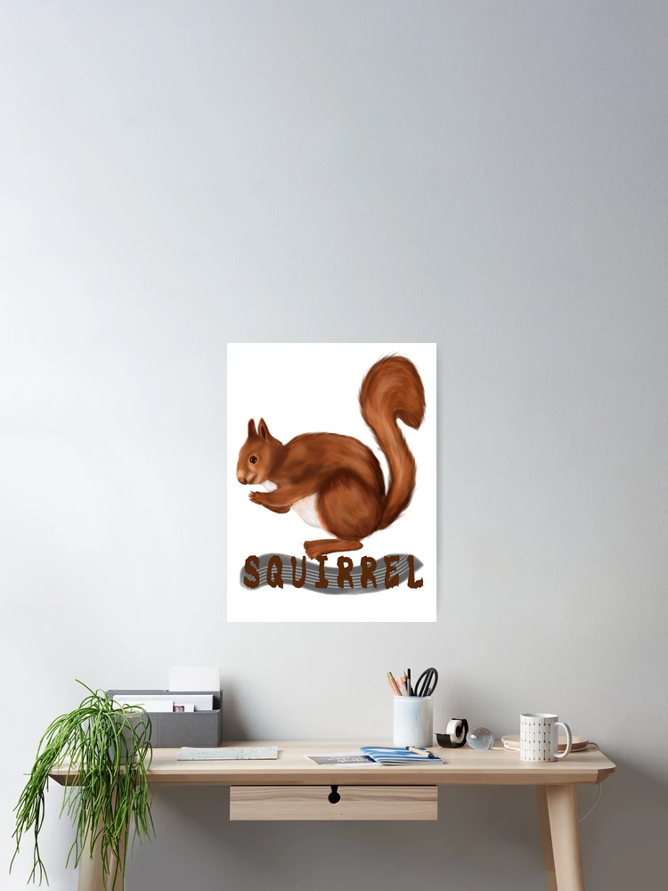 Thumbnail 2 of 3, Poster, Squirrel designed and sold by Radelss.