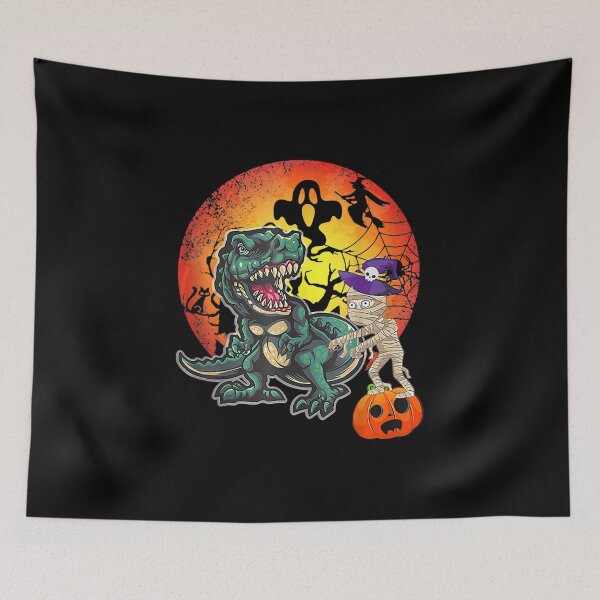 Item preview, Skeleton Dinosaur T rex Boys Halloween Mummy Funny Pumpkin designed and sold by Ralphreid.