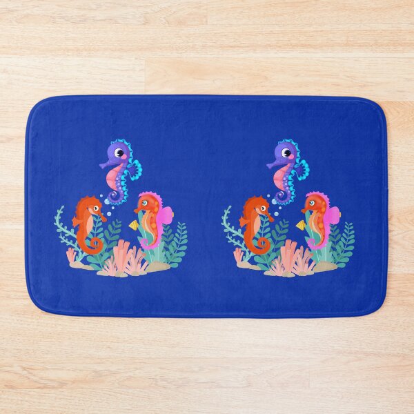 Item preview, Watercolors drawing, sea ​​horses in the sea designed and sold by pookamon14.
