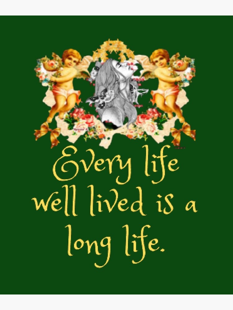 Every Life Well Lived Is A Long Life Poster For Sale By Nikolskyv097 Redbubble 9176