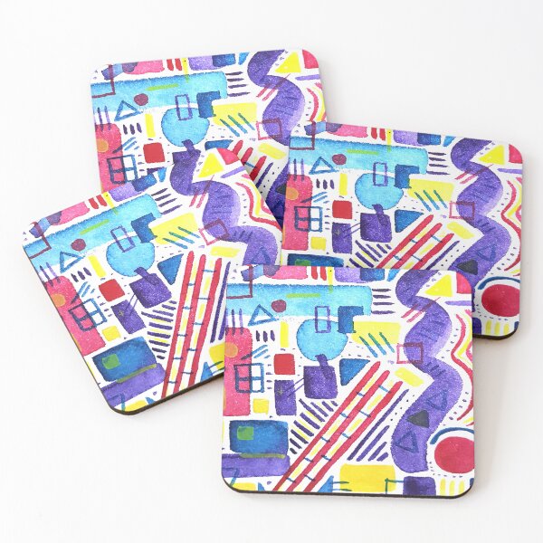 Item preview, Watercolor Shape Doodle designed and sold by kloudcanvas.