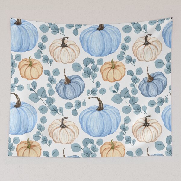 Item preview, Pattern Halloween Pumpkin And Flower designed and sold by PotluckPrints.