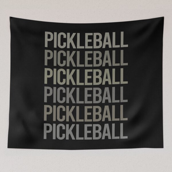 Item preview, Gray Text Art Pickleball designed and sold by TartSpiderWeb.