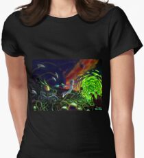 Run | Rick and Morty Fitted T-Shirt