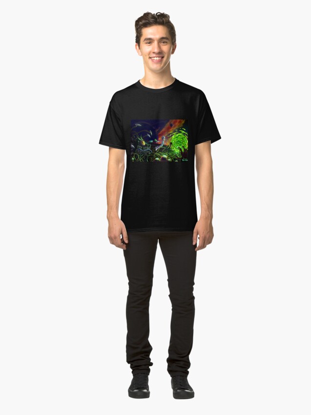 Alternate view of Run | Rick and Morty Classic T-Shirt