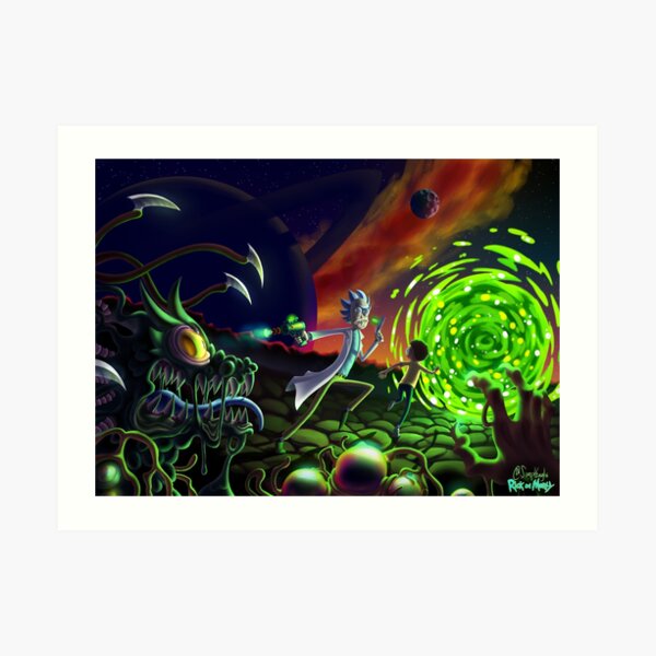 Run | Rick and Morty Art Print