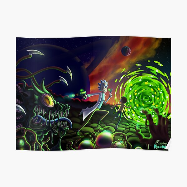 Run | Rick et Morty Poster