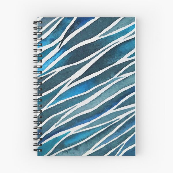 Item preview, Zebra Blue  designed and sold by Cobalt Blue Watercolors.