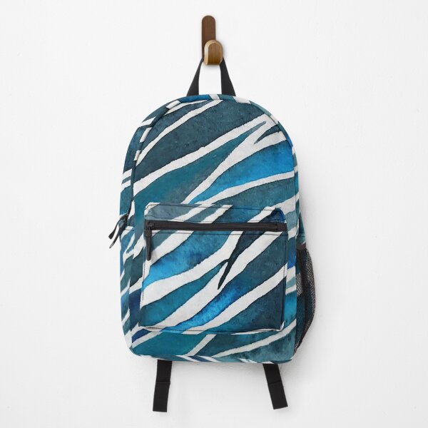 Item preview, Zebra Blue designed and sold by Cobalt Blue Watercolors.
