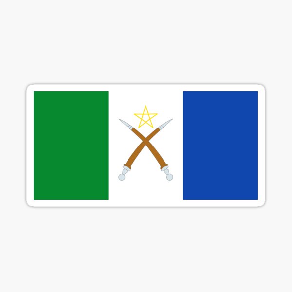Flag of the Afar People (Qafara) Sticker