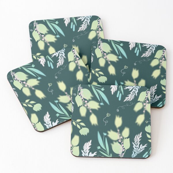 Aperçu de l'œuvre Fleurs et feuilles floues créée et vendue par andrasdesignssss.