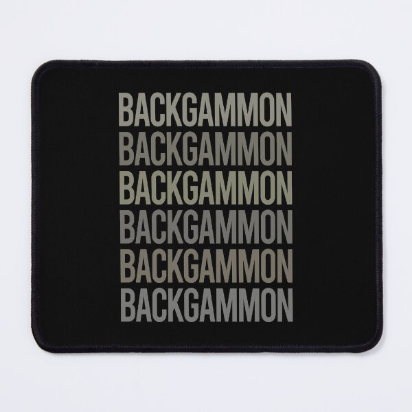 Item preview, Gray Text Art Backgammon designed and sold by TartSpiderWeb.