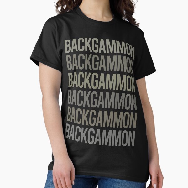 Item preview, Gray Text Art Backgammon designed and sold by TartSpiderWeb.
