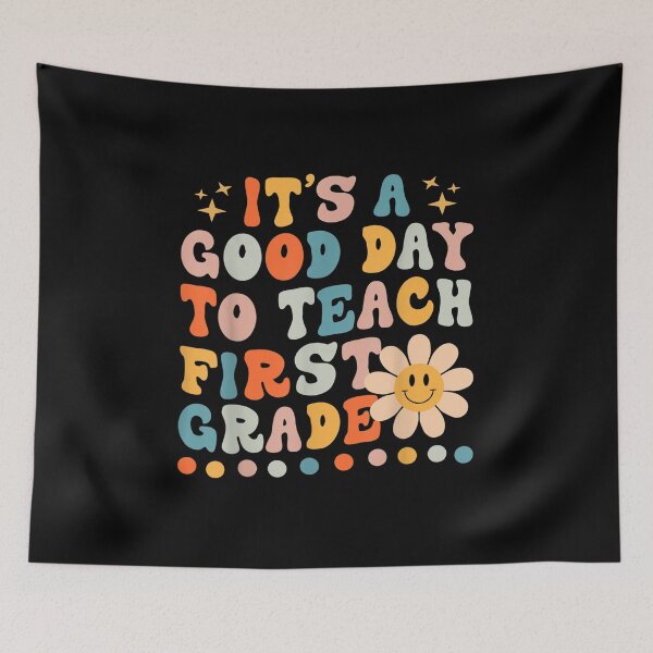 Item preview, It's A Good Day To Teach First Grade Retro Groovy Teacher designed and sold by Ralphreid.