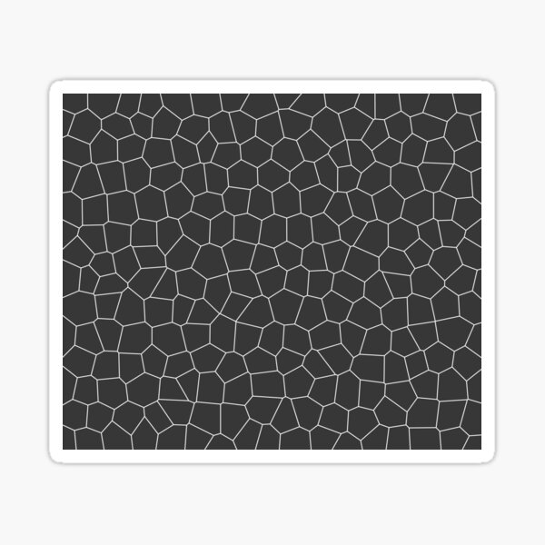 Geometric abstract - gray and white. Sticker