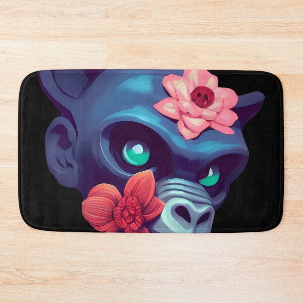 Item preview, Monkey Head And Flowers designed and sold by nuel-art.