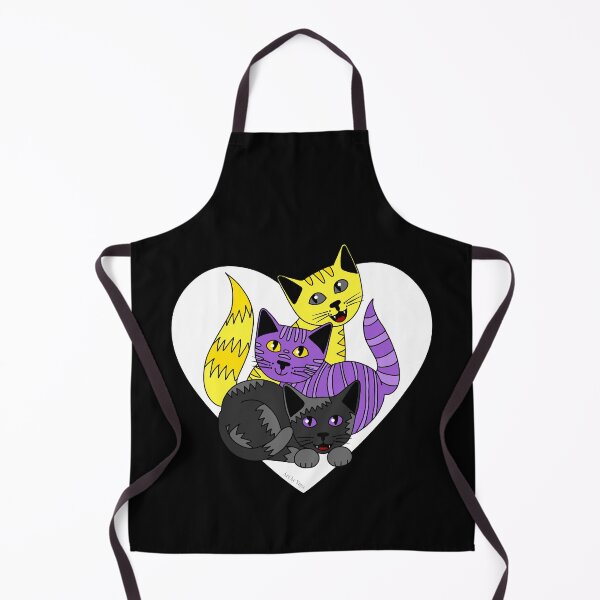 Item preview, Three Non-binary Kitties designed and sold by Art by Veya.