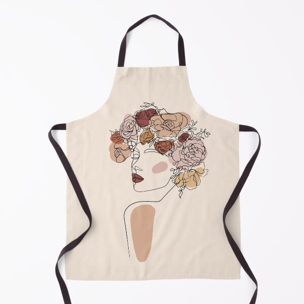 Item preview, Line Art , Boho style Woman face with flower designed and sold by Ireneart369.