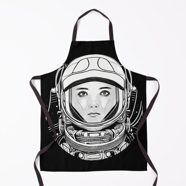 Item preview, Black And White Astronaut Head designed and sold by nuel-art.