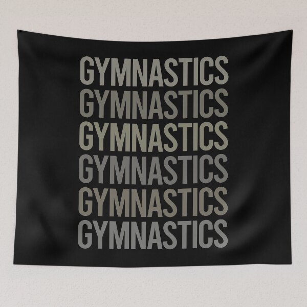 Item preview, Gray Text Art Gymnastics Gymnast designed and sold by TartSpiderWeb.