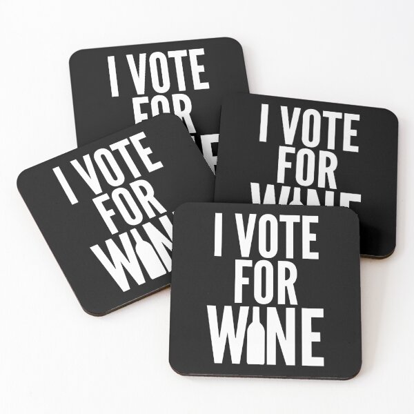 Item preview, I Vote For Wine. Funny Wine Lover Saying designed and sold by That Cheeky Tee.