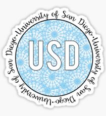 University of San Diego Blue Sticker