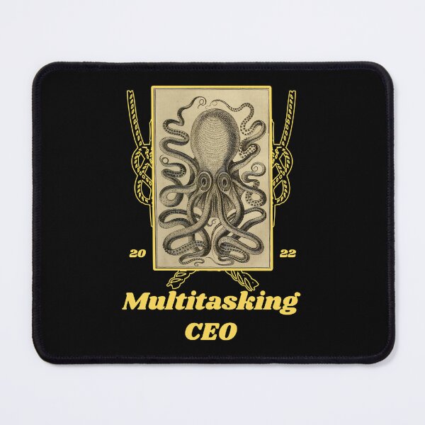 Item preview, 'Multitasking CEO' Old Book Octopus Graphic - Funny Quotes Designs for T-shirts, stickers and other accessories designed and sold by Ridiculam Toga.
