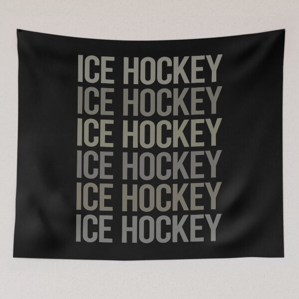 Item preview, Gray Text Art Ice Hockey designed and sold by TartSpiderWeb.