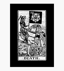 Death Tarot Card - Major Arcana - fortune telling - occult Photographic Print