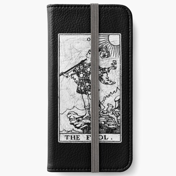 The Fool Tarot Card - Major Arcana - fortune telling - occult iPhone Wallet