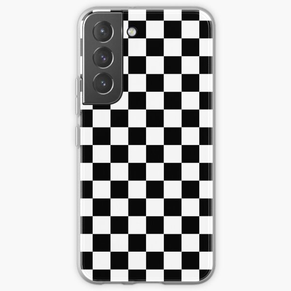 Black and White Checkerboard Pattern Samsung Galaxy Soft Case