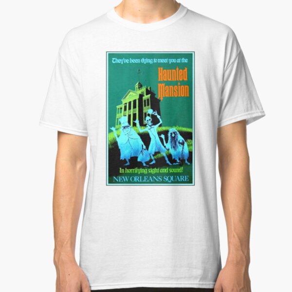 NEW ORLEANS : Vintage Haunted Mansion Advertising Print Classic T-Shirt