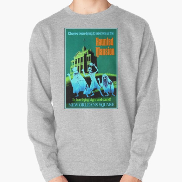 NEW ORLEANS : Vintage Haunted Mansion Advertising Print Pullover Sweatshirt