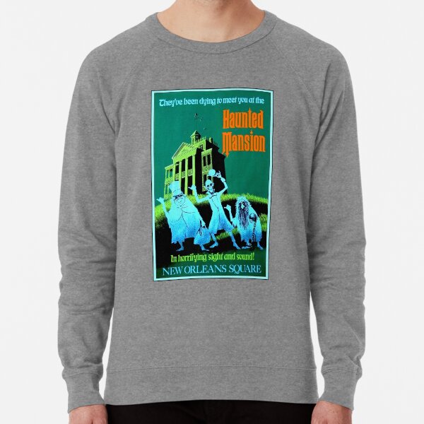 NEW ORLEANS : Vintage Haunted Mansion Advertising Print Lightweight Sweatshirt