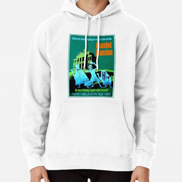 NEW ORLEANS : Vintage Haunted Mansion Advertising Print Pullover Hoodie