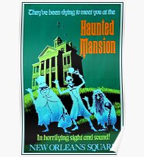 NEW ORLEANS : Vintage Haunted Mansion Advertising Print Poster