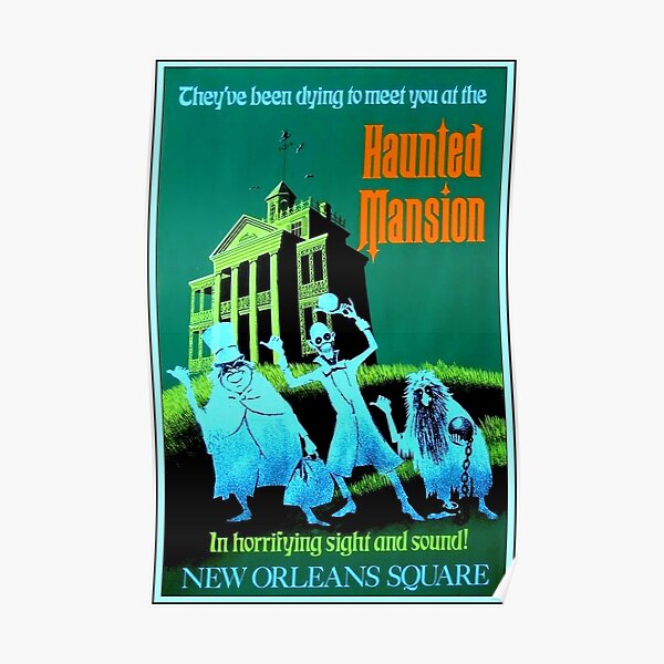 NEW ORLEANS : Vintage Haunted Mansion Advertising Print Poster