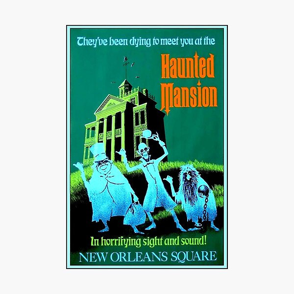 NEW ORLEANS : Vintage Haunted Mansion Advertising Print Photographic Print