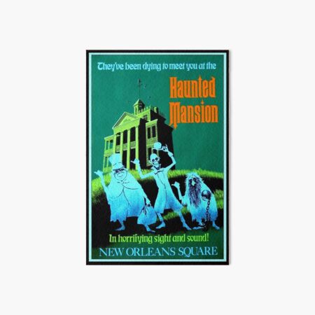 NEW ORLEANS : Vintage Haunted Mansion Advertising Print Art Board Print