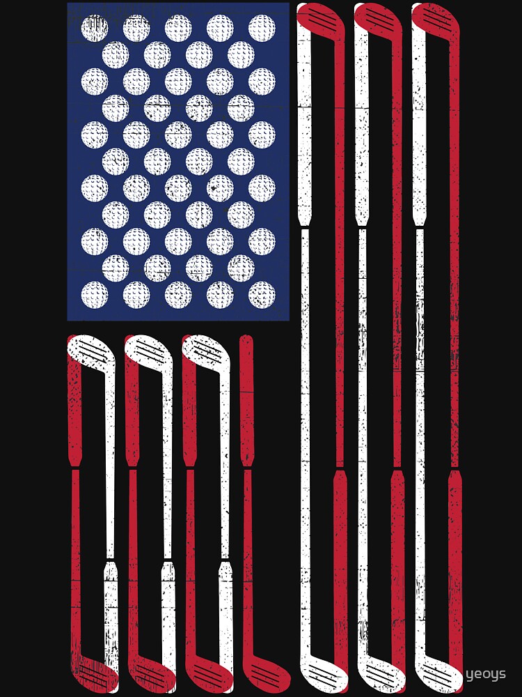 Vintage Flag > US Flag Made of Golf Balls + Clubs > Cool Golf by yeoys