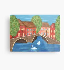 The Cozy Village Metal Print
