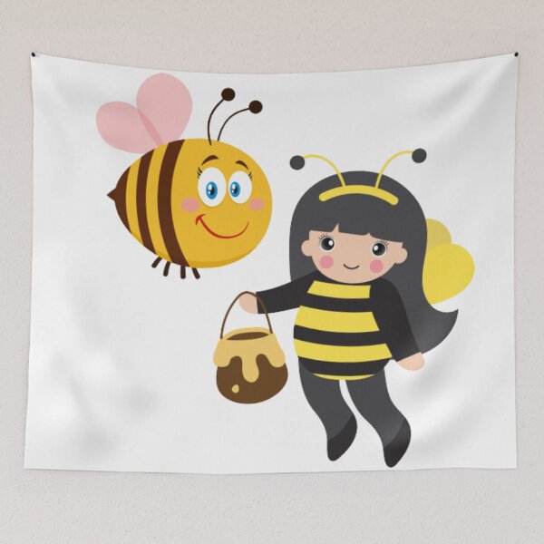 Item preview, bee and girl friendship designed and sold by TVstuff.